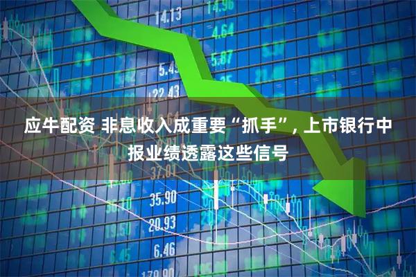 应牛配资 非息收入成重要“抓手”, 上市银行中报业绩透露这些信号